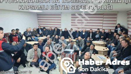 Afyonkarahisar’da Tarımsal Kalkınma İçin Kapsamlı Eğitim Seferberliği