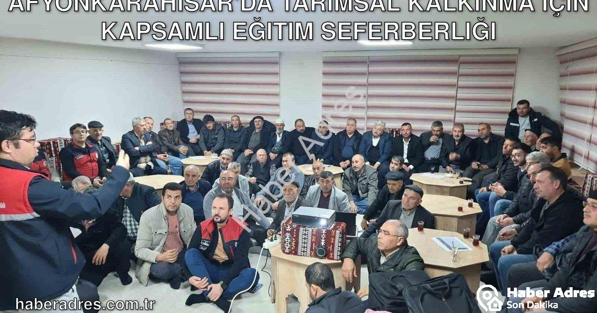 "Afyonkarahisar'da Tarımsal Kalkınma İçin Kapsamlı Eğitim Seferberliği" başlıklı haber için fotoreal