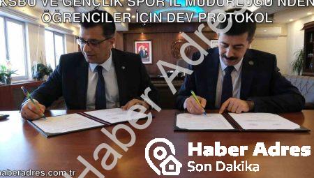 KSBÜ ve Gençlik Spor İl Müdürlüğü’nden Öğrenciler İçin Dev Protokol