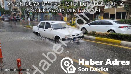Aydın Suya Doydu: İşte İlçe İlçe Hafta Sonu Yağış Miktarları