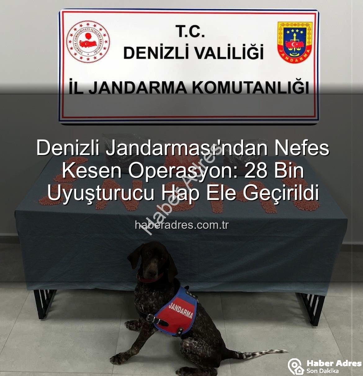 uyuşturucu hap operasyonu - Denizli Jandarması'ndan Nefes Kesen Operasyon: 28 Bin Uyuşturucu Hap Ele Geçirildi