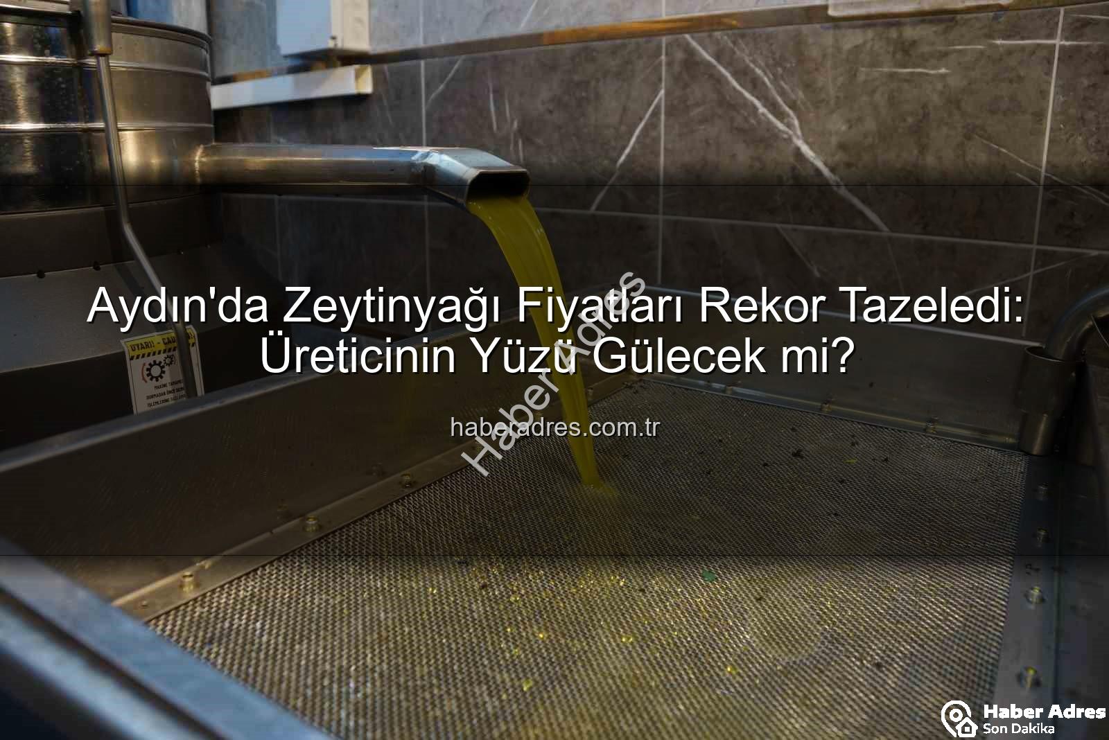 zeytinyağı fiyatları - Aydın'da Zeytinyağı Fiyatları Rekor Tazeledi: Üreticinin Yüzü Gülecek mi?